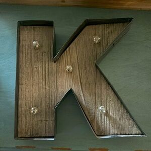 LIGHT UP LETTER K. BUNDLE2SAVE